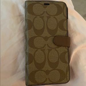 Coach iPhone XS Max phone case with wallet